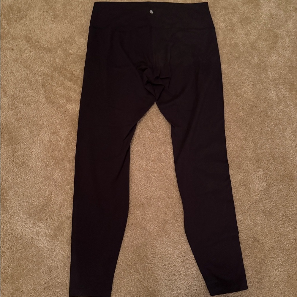 Lululemon Wunder Under 28” Black Leggings Size 14